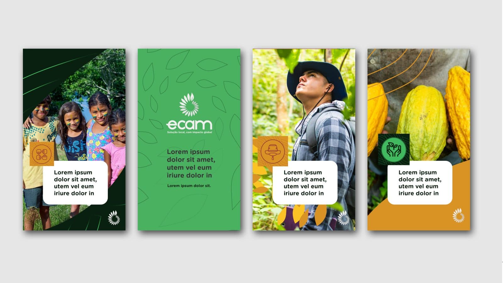 Aplicações da nova marca Ecam